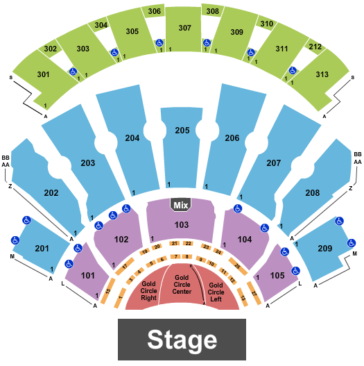 Zappos Theater Shania Twain Seating Chart